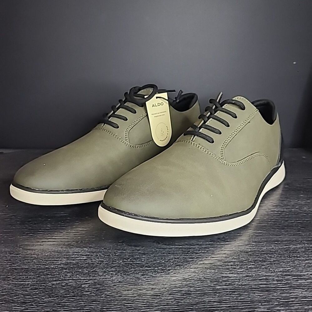 ALDO SEYMOUR Green Oxford Shoes - Water Resistant NEW NWT Sz 9 🟢